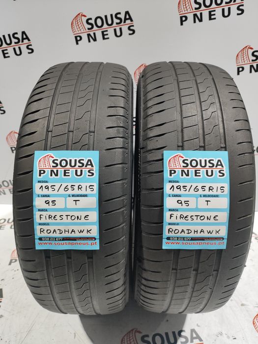 2 pneus semi novos firestone 195-65R15 - Oferta dos Portes