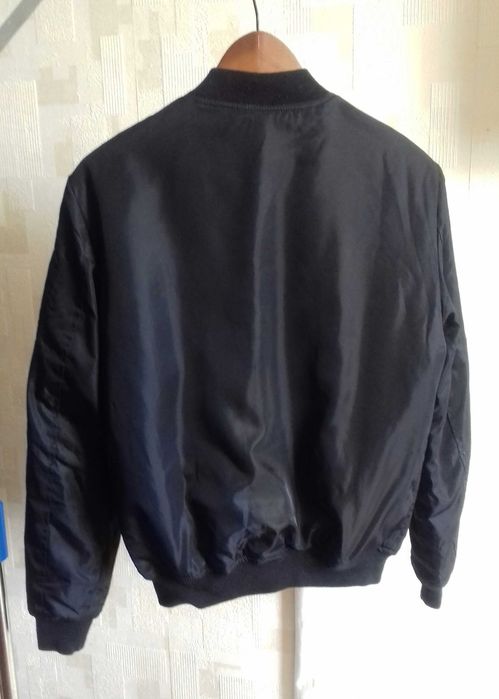 Синя Куртка бомбер двосторонній