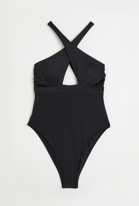 Strój kąpielowy jednoczęściowy czarny modelujący nowy z metką H&M