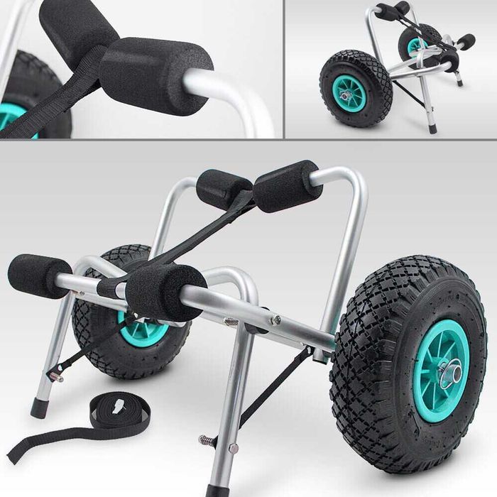 WÓZEK do KAJAKA transportowy kanu łódki lekki solidny do 70kg