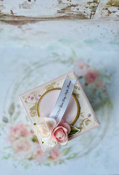 Pamiątka exploding box urodziny, chrzest, ślub, roczek, Komunia