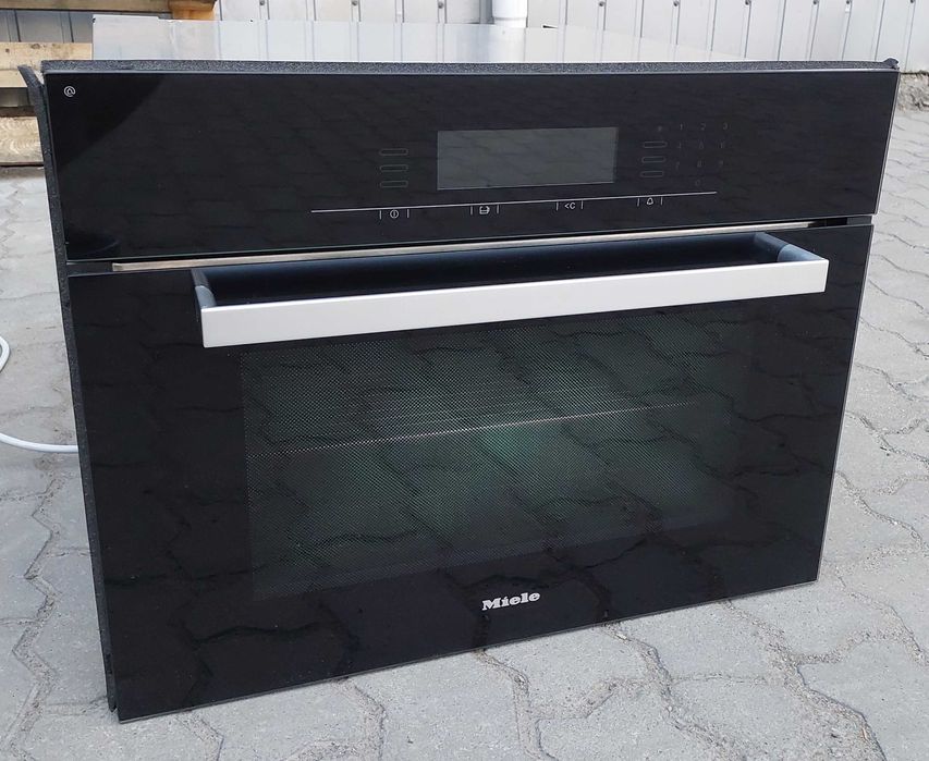 Вбудована духовка пароварка 2в1 Міле Miele DGC 5080 XL чорна термощуп