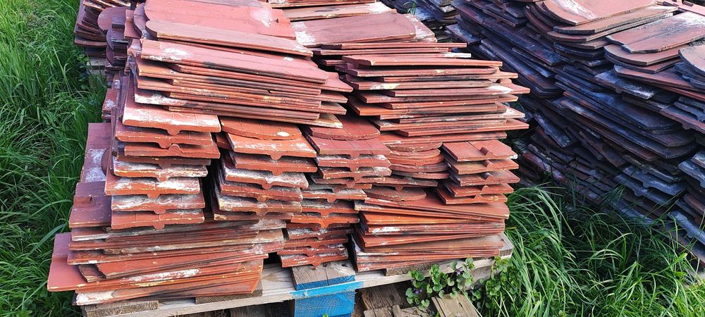 Dachówka karpiówka - oczyszczona z demontażu