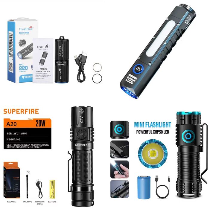 Фонари Sofirn IF24, SP33v3, SC21, SC03, SC33