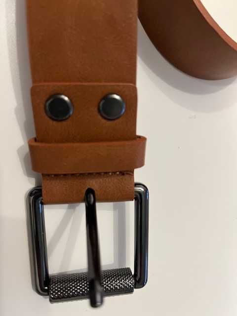 Pier one pasek damski cognac black 2 sztuki