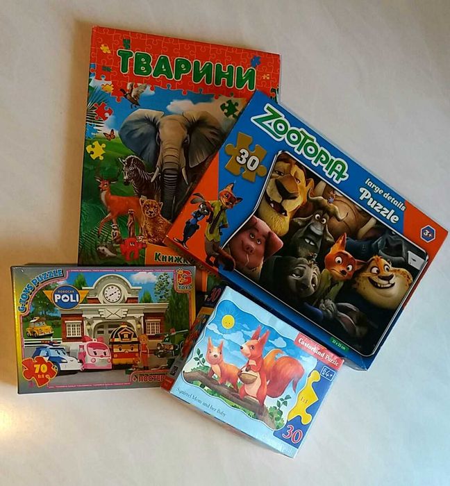 Пазли для малюків 3+