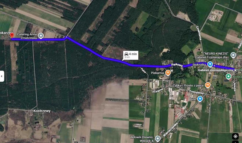 Działka rolna 5 i 6 klasy z WZ (bezterminowe) - pow. 7153m2