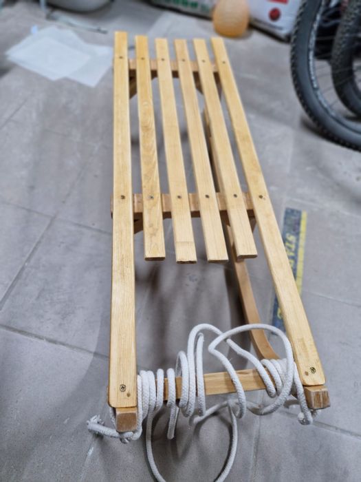 Drewniane sanki solidne