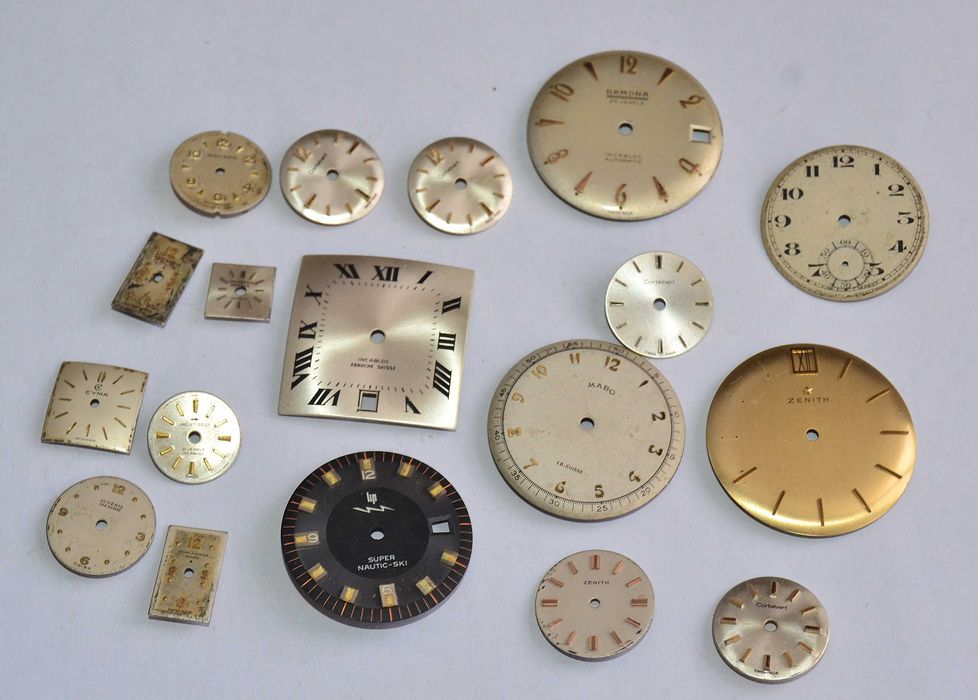 Lote de Mostradores de Relogio,Zenith, Baume & Mercier, Cyma