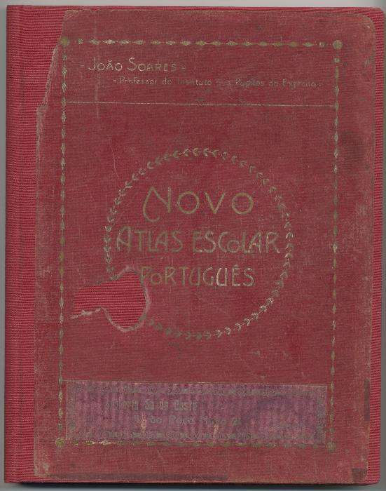 Novo Atlas Escolar Português - 1.ª edição 1925 - João Lopes Soares