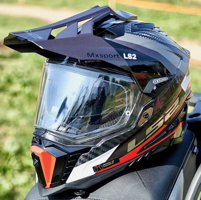 Capacete NOVO LS2 MX701 Explorer Carbon Frontier (30% DESCONTO) Em M e L