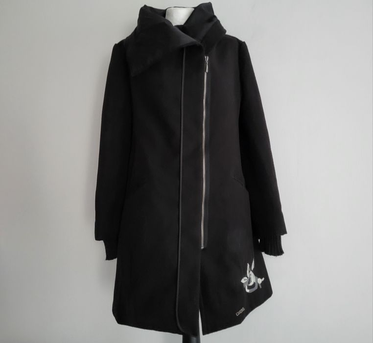 DESIGUAL płaszcz płaszczyk róża love jesień zima 38 m 40 l 42