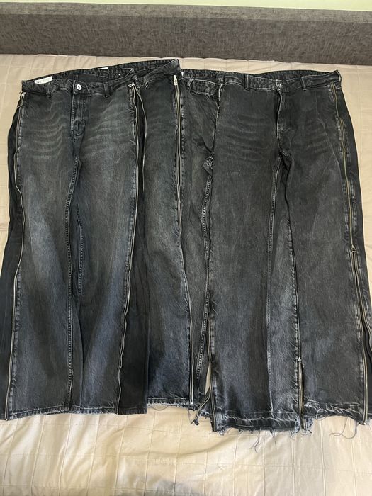 Джинси zara flared zip
