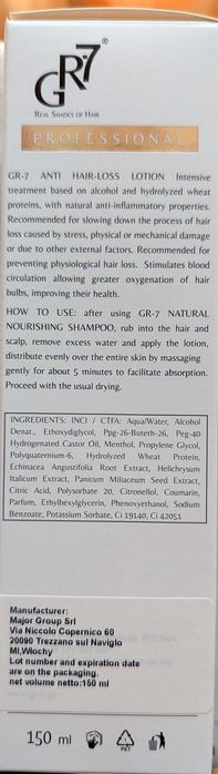 GR-7 Professional Anti Hair-Loss Lotion 150ml Wcierka przeciw wypadani