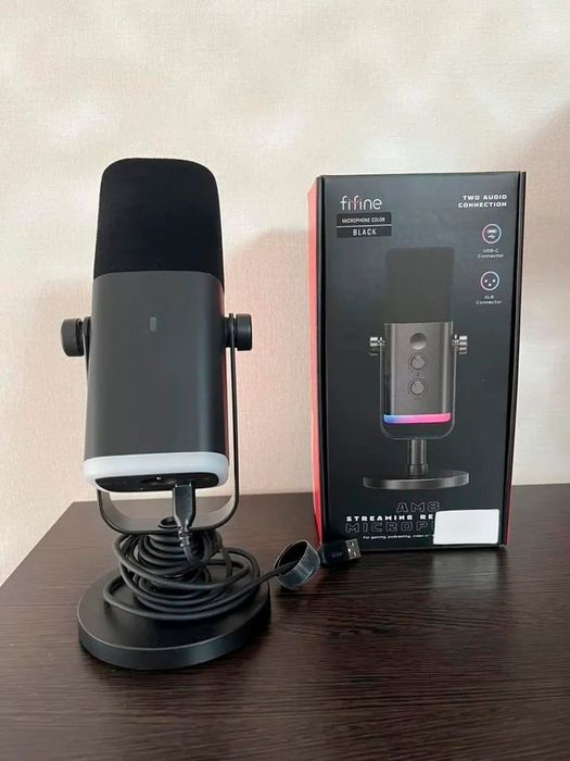 Мікрофон Fifine AM 8 для ігор, стрімінгу, подкастів ОРИГІНАЛ