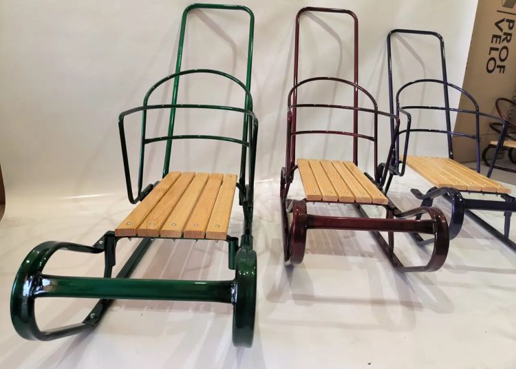 Нові Санки Королівські з ручкою штовхачем ( фабричні )