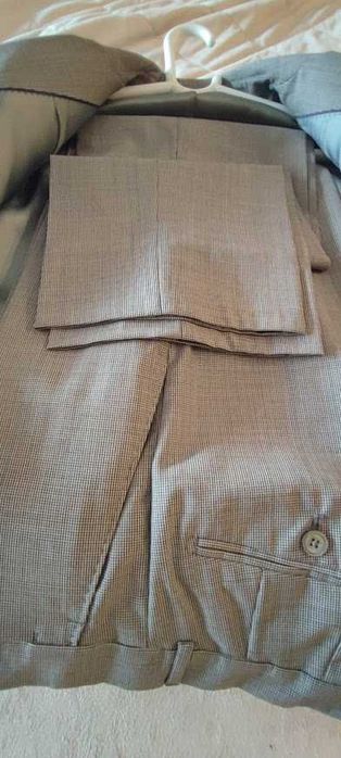 Fato Massimo Dutti Cinzento Slim