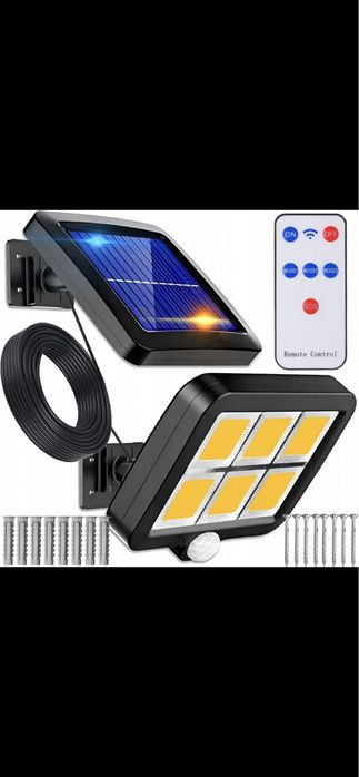 Lampa solarna z czujnikiem ruchu