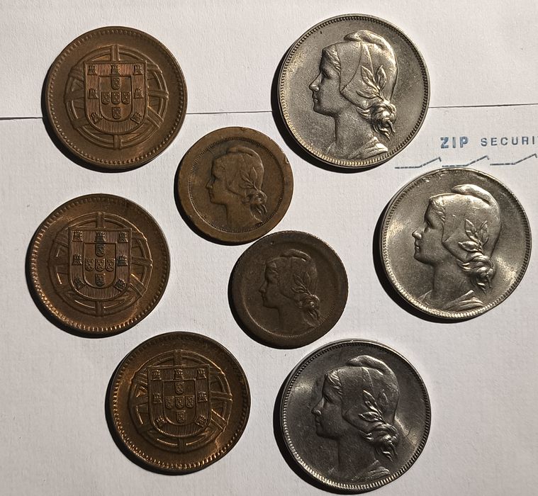 Lote de Moedas de 2, 4 e 5 Centavos [1917 a 1927]