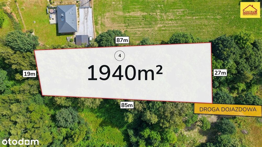 Działka 4 km od Wodzisławia Śl - Mszana