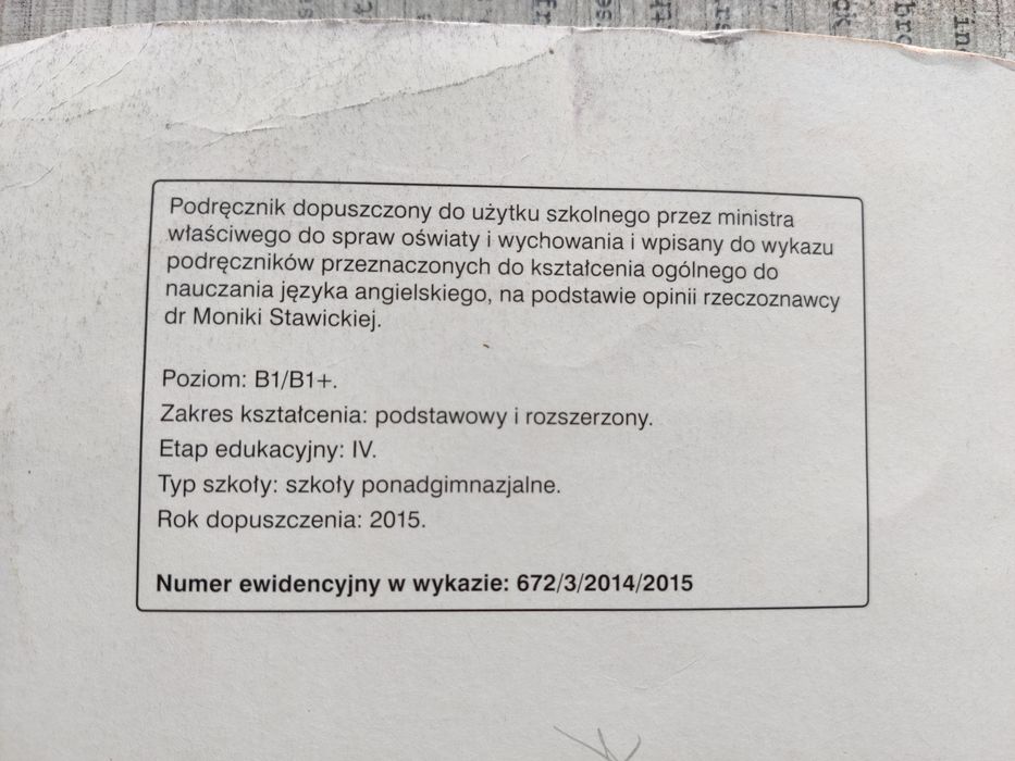 Podręcznik Matura Focus 3 B1/B1+
