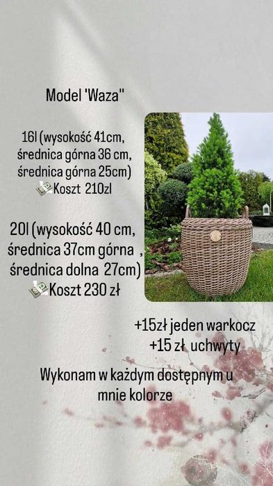 Doniczka z technorattanu