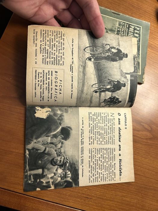 Alves Barbosa e Pedro Polainas ciclismo 1956 Idolos do Desporto