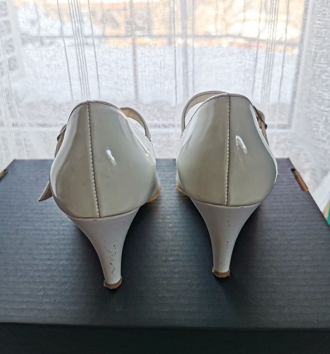 Białe ślubne czułenka 36, Lavoriazone Artigianale