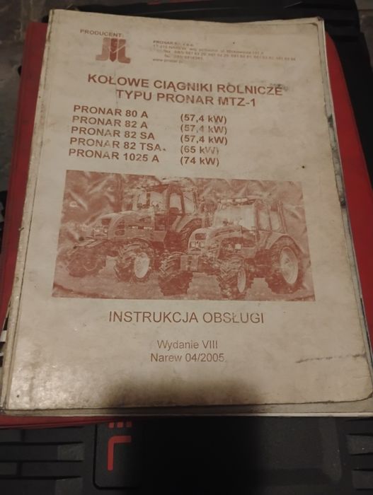 Instrukcja obsługi MTZ Pronar