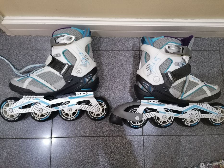 Patins em linha marca Oxelo fit 5