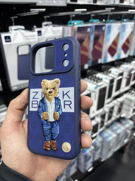 Чохол для iphone 17 Pro/ 17 Pro Max Zuck Bear Paris Gentleman синій