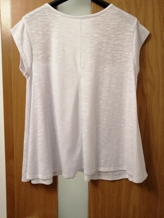 Biała tunika bluzka oversize