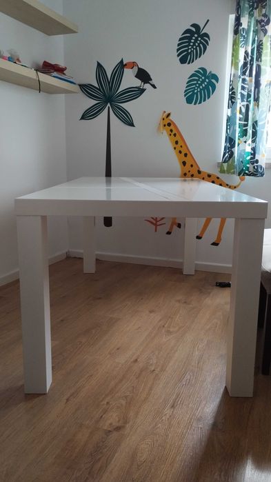 Mesa de jantar/ secretária branca 180x90x76 cm.