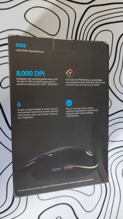 Игровая мышь Logitech G102 Lightsync (Black)