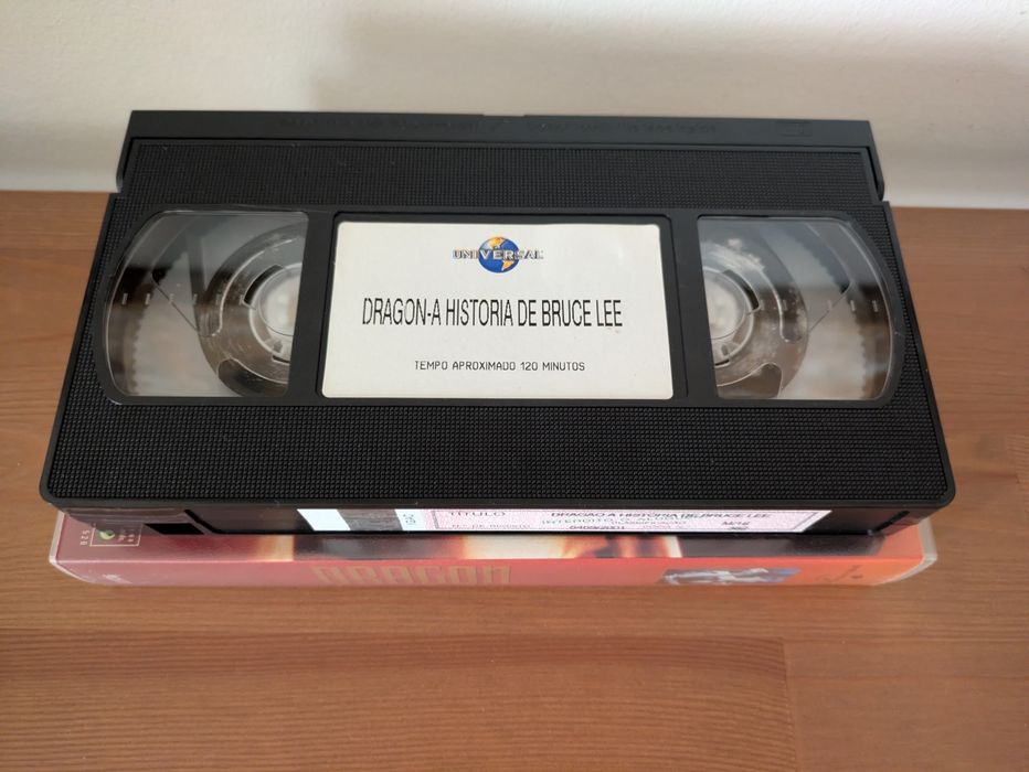 VHS " Dragon - A História de Bruce Lee  " 1993 (Opt. Estado)