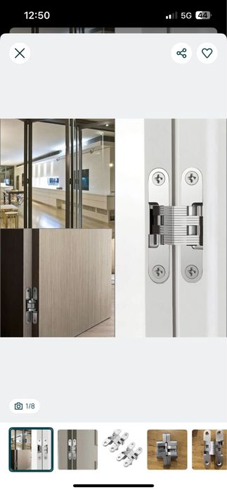 Dobradiças portas invisíveis ocultas ignos - NOVO