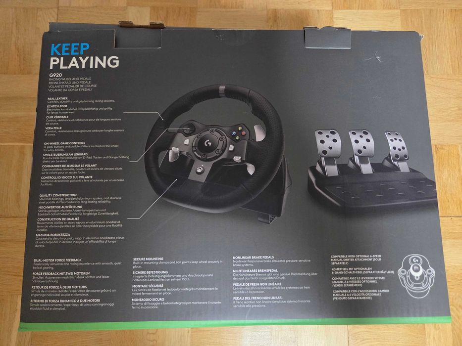 Дротове кepмo Logitech G920 Driving Force PC/Xbox + Shifter (1 рік гарантії)