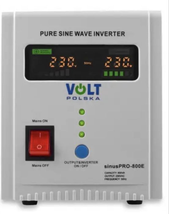 ДБЖ Перетворювач напруги Volt Polska Sinus PRO 800 E 12/230 V (500/800W)