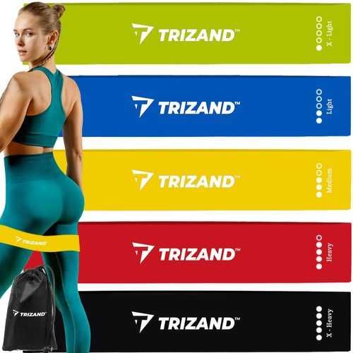 Zestaw gum do ćwiczeń- 5szt Trizand