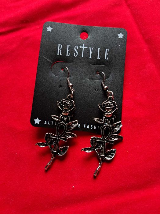 Rose Ankh Silver Gotycka Biżuteria Restyle gothic goth