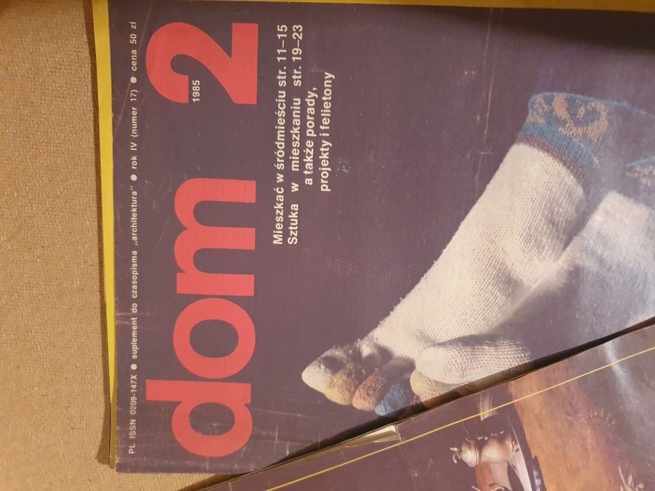 Stare czasopisma Dom 1 2 6 PRL 3szt 1986r