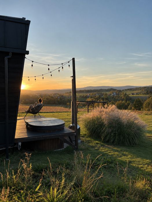 domek w górach SAUNA BALIA JACUZZI spa joga masaż rowery elektryczne ognisko