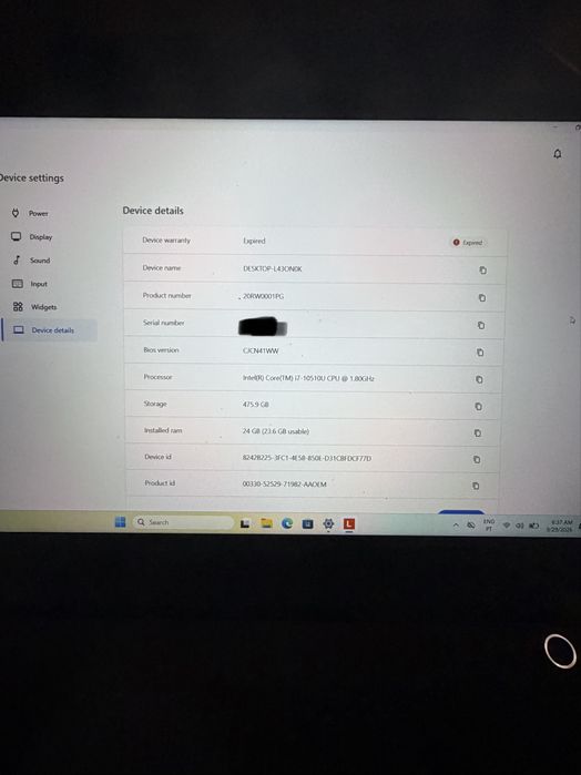Lenovo ThinkBook 15 | i7 | 24GB RAM | SSD 512GB