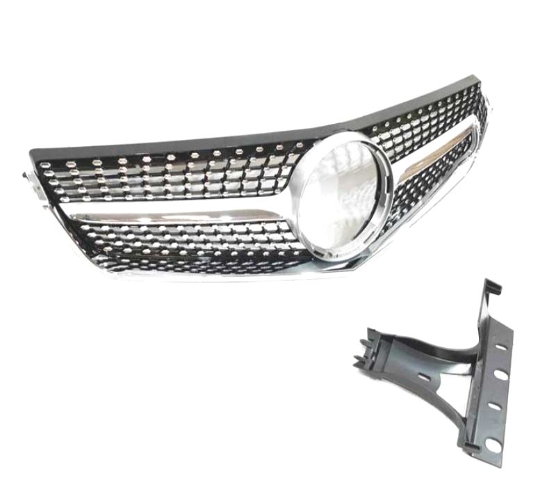 GRELHA DIANTEIRA MERCEDES CLASE E W207 09-13 LOOK DIAMOND CROMADO