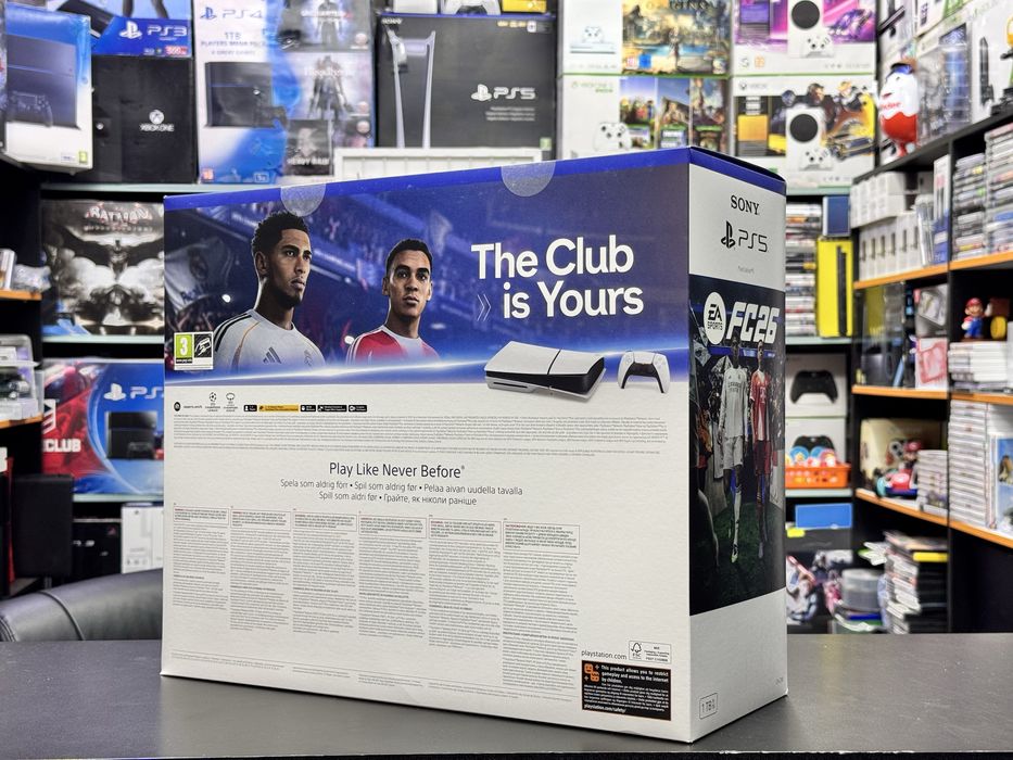 Нові PS5 Slim BluRay + FC26 Playstation 5 Slim дисководна