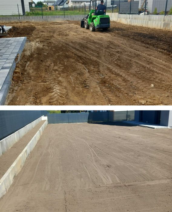 wertykulacja trawnika, glebogryzarka separacyjna, maszynowy siew trawy