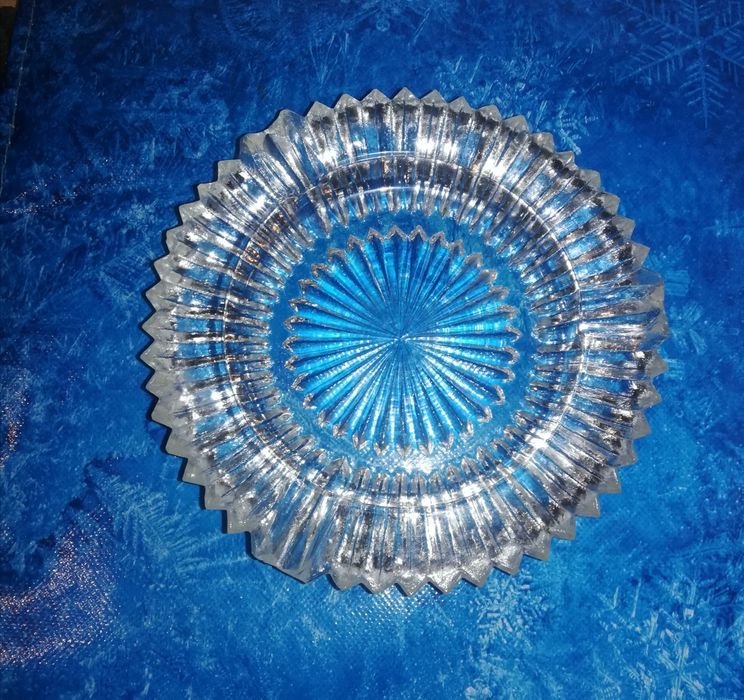 Popielniczka kryształowa PRL