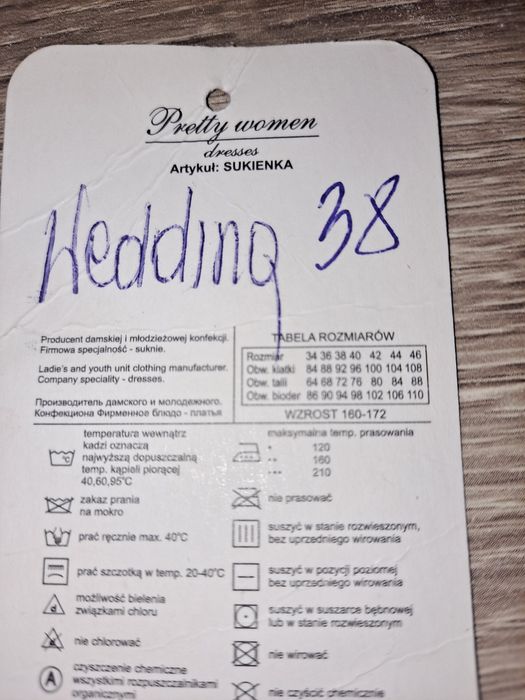 Suknia ślubna rozmiar M biała rockowa