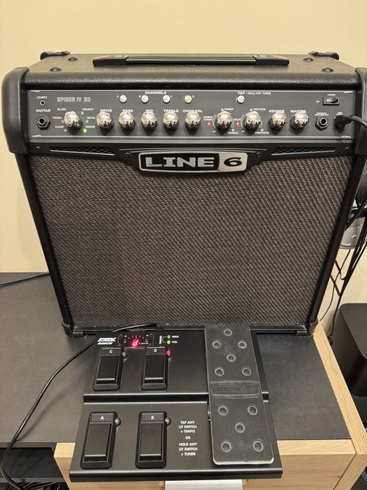 Line 6 spider IV 30W + FBV Express MKII footswitch piecyk gitarowy