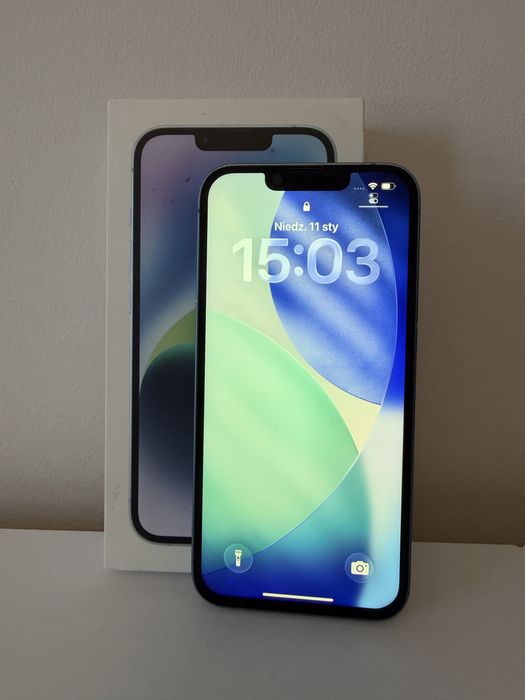 Iphone 14 niebieski 128gb kondycja 100%